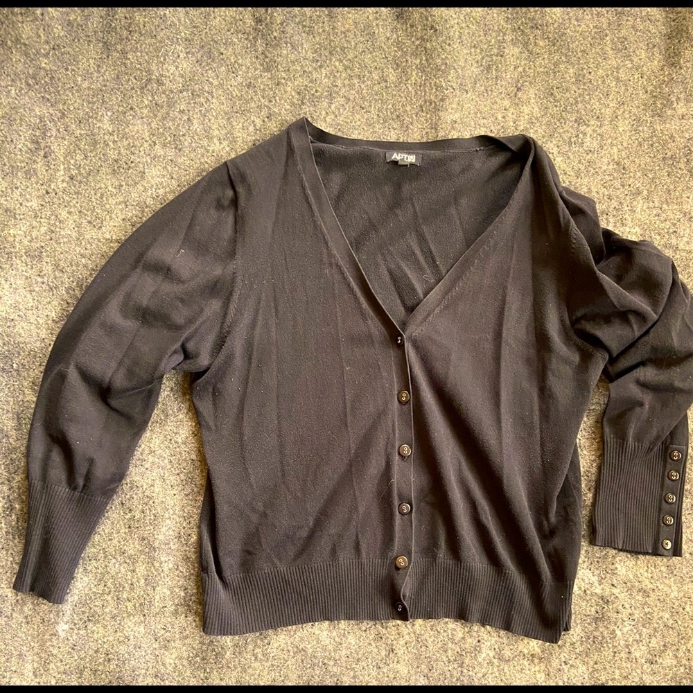 Classic Black Cardigan